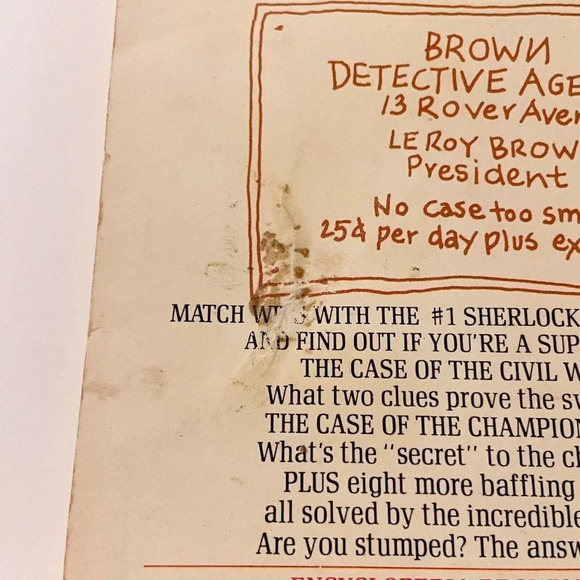 Vintage 1978 Encyclopedia Brown Boy Detective Book A Bantam Skylark Book - Picture 3 of 15